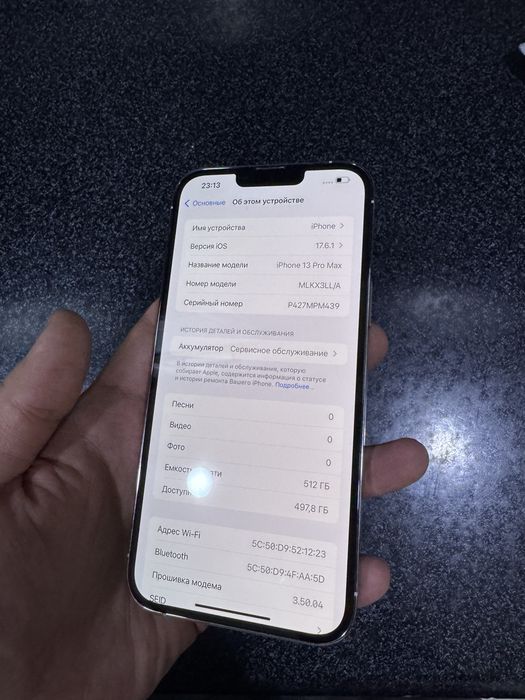 iphone 13 pro max pamit 512g yomkost 73 holati zor oqip tel qlila