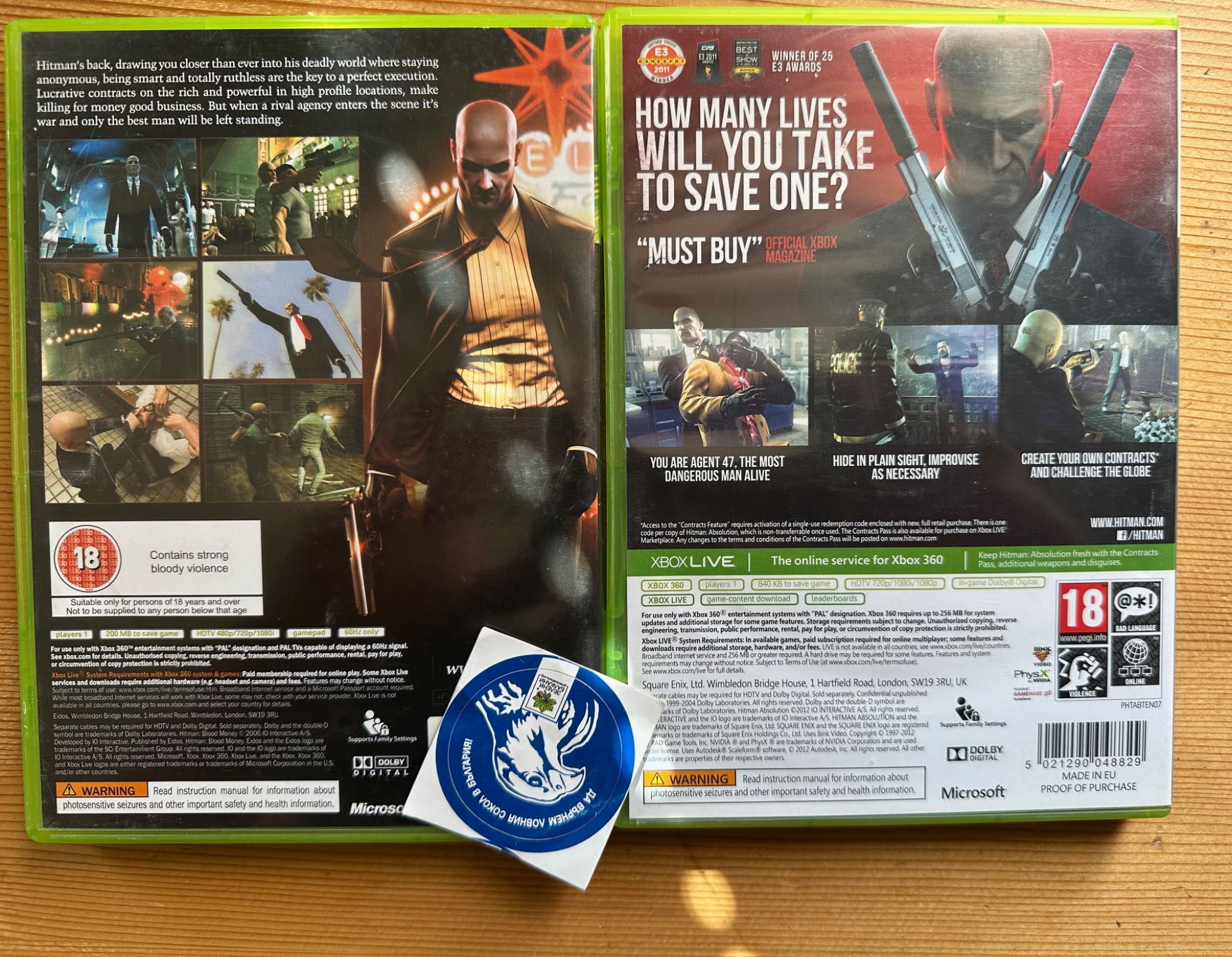 Hitman: Blood Money + Hitman Absolution Xbox 360