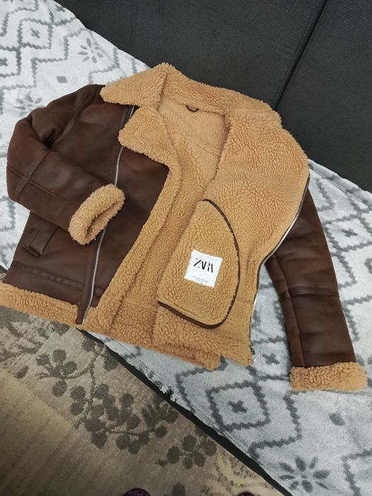 Кожено яке ZARA/ дебело/