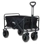Carucior, Carut, Pliabil, Maner 4 Roti, Capacitate 90kg, Negru