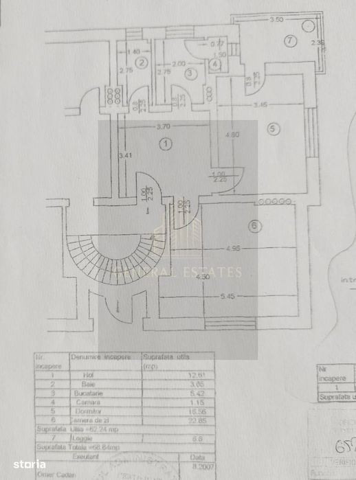 Vânzare apartament cu 2 camere - 69 m.p. Centru - Copou - Iași