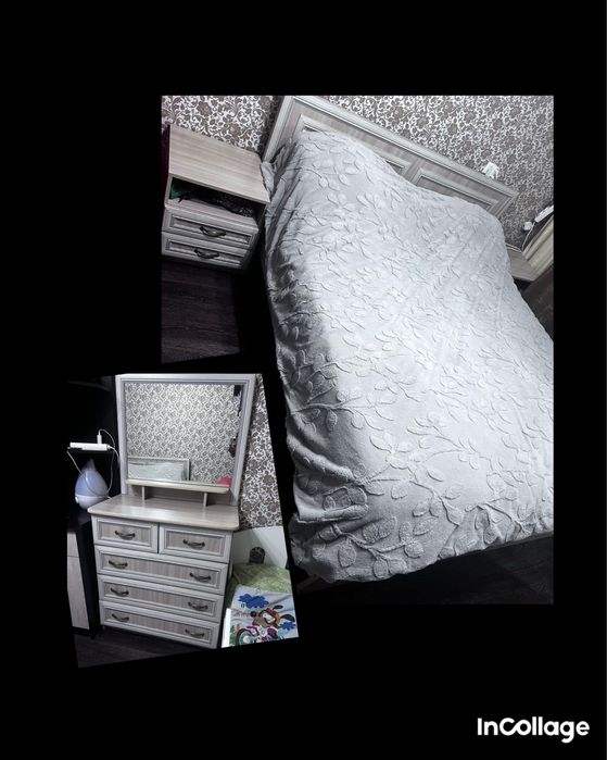 Продам кровать, комод и 2 тумбочки