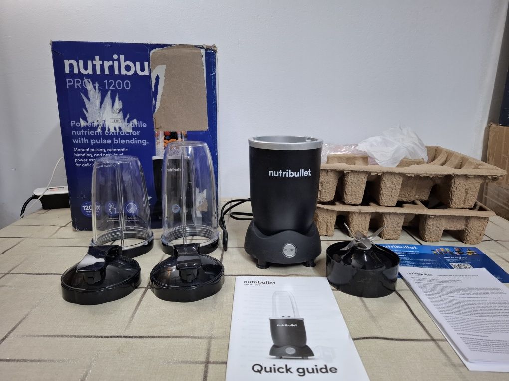 Блендер Nutribullet Pro Pulse 1200W NB120MB. черен