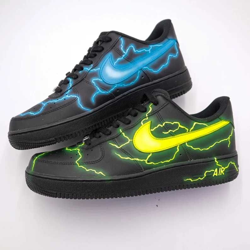 Custom Adidasi Nike Air Force 1 Thunderbolt 39 40 41 42 43