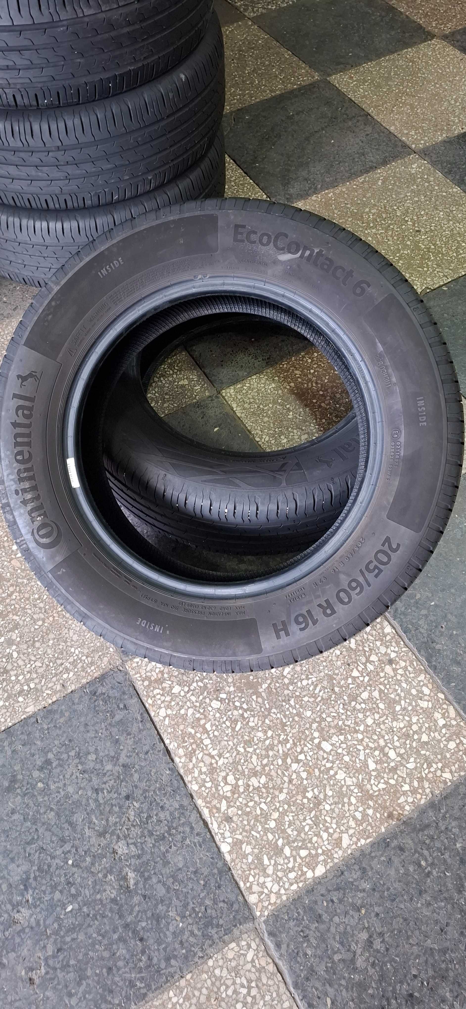 2бр. 205/60/16 Continental 6.3mm грайфер, дот 21г. Безплатен монтаж