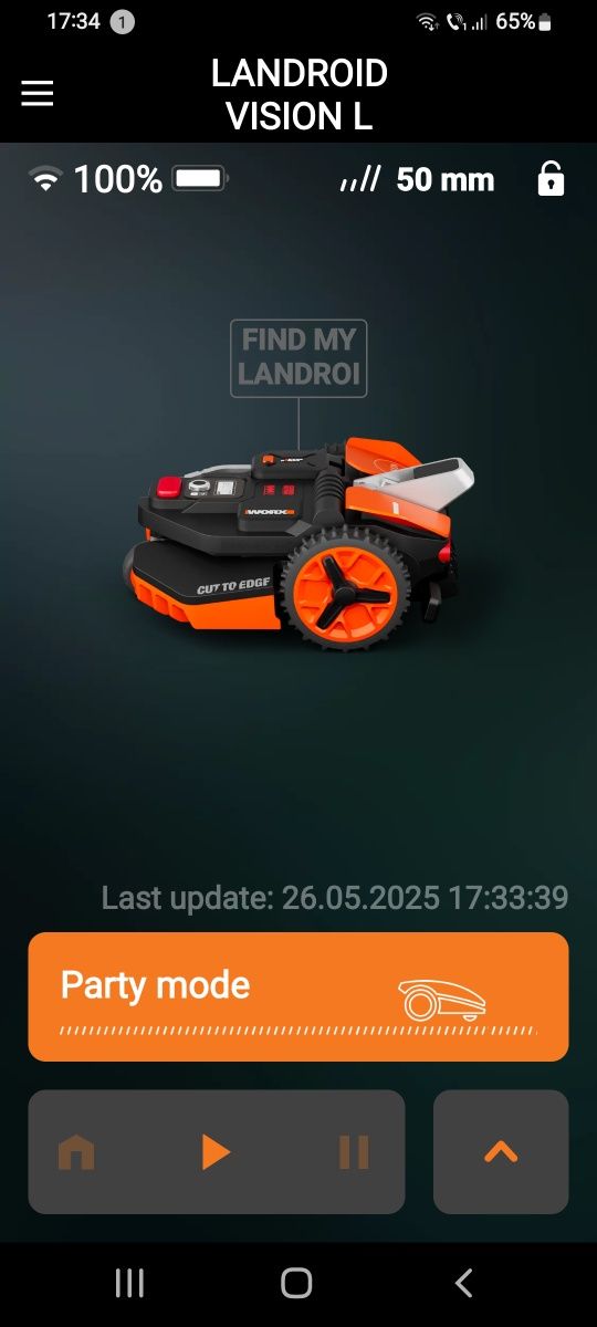 Robot profesional de tuns gazonul