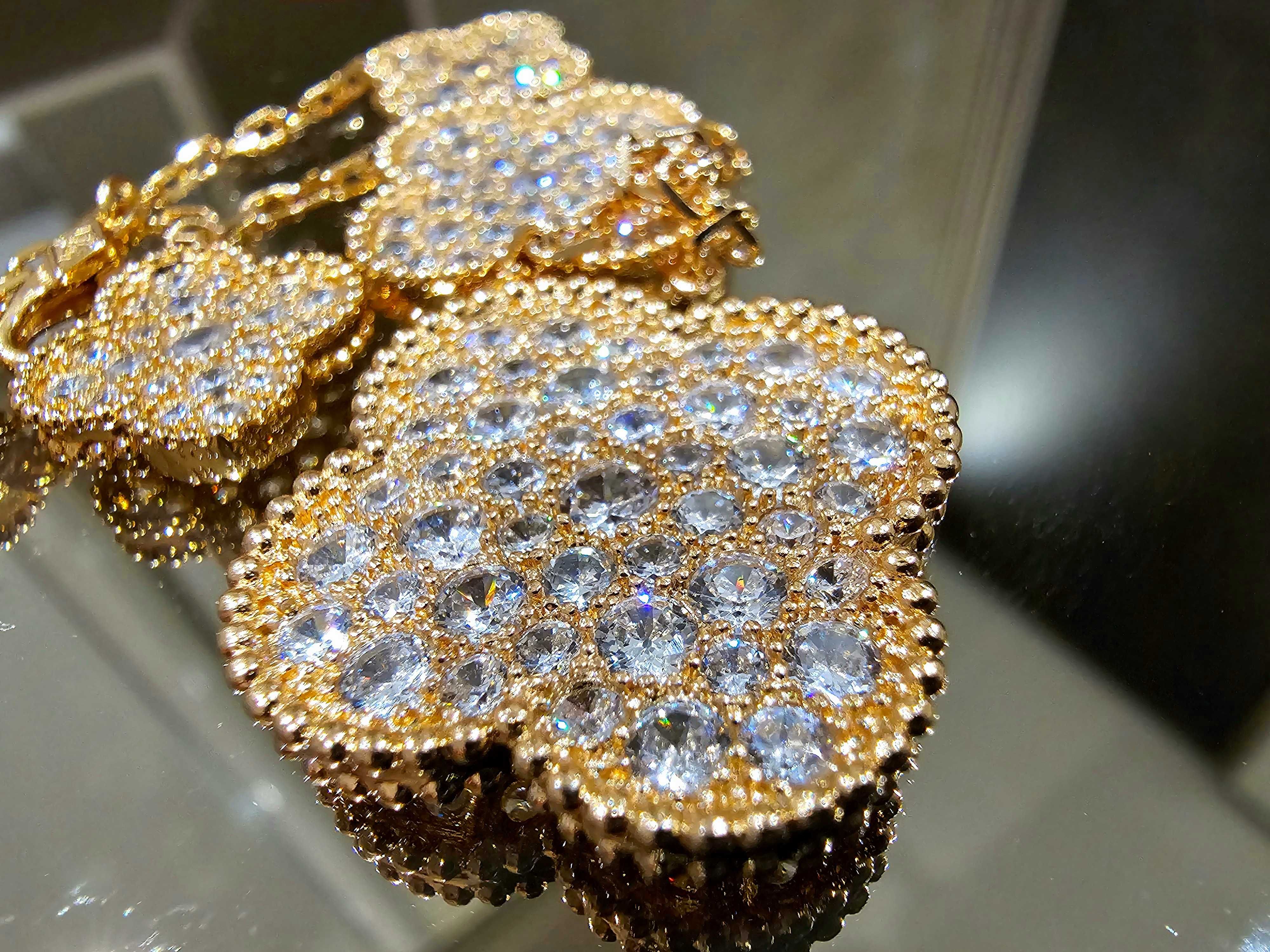 Van Cleef & Arpels VCA Rose Gold Diamond Magic Alhambra Дамска Гривна