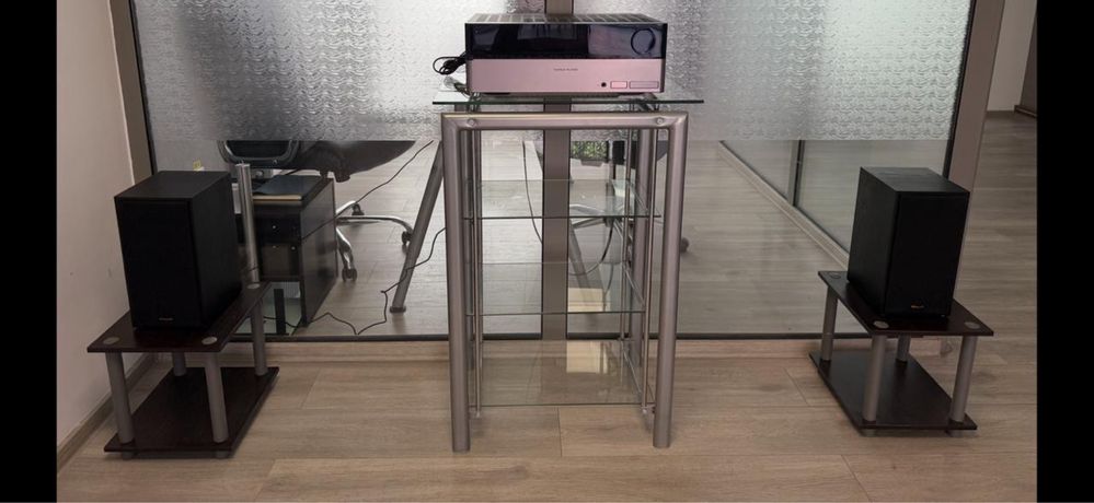 Sistem Stereo Hi-Fi: Boxe Klipsch R51M + Receiver Harman Kardon 3490
