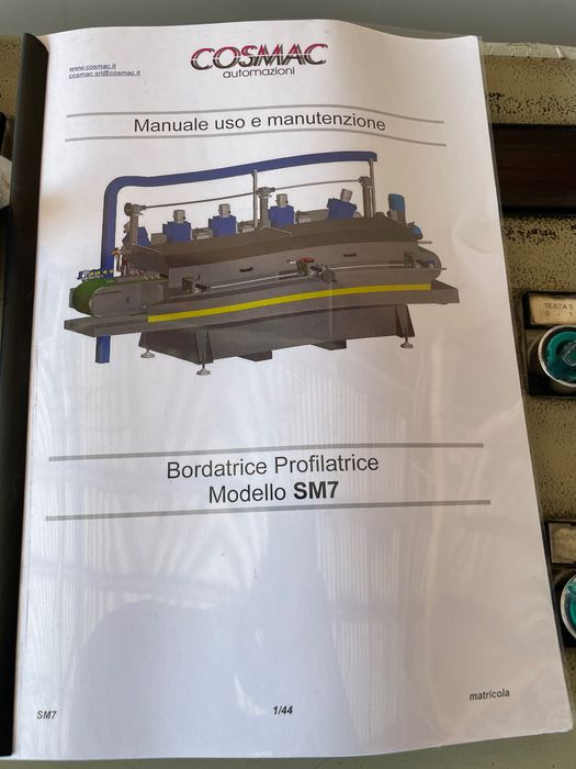 Mașină profesională de profilat și lustruit COSMAC SM7 - Italia