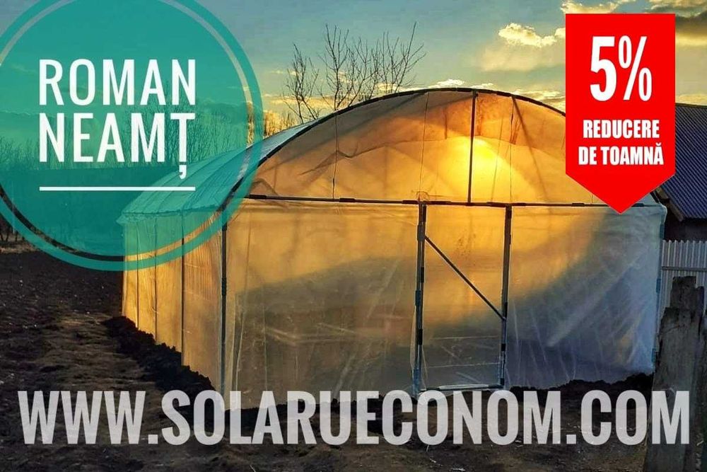 Solarii (sere) complete, arcade, folie