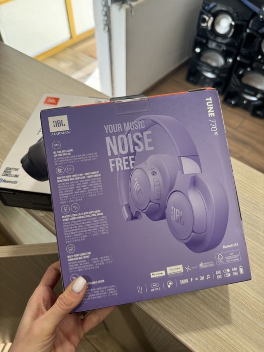 Casti JBL Tune 770NC, Violet/Negru, NOI/Sigilate!