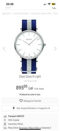 Ceas nou Doxa D-light