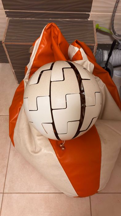 3 Bucati Lustra IKEA, culoare alb/crom, 35 cm.