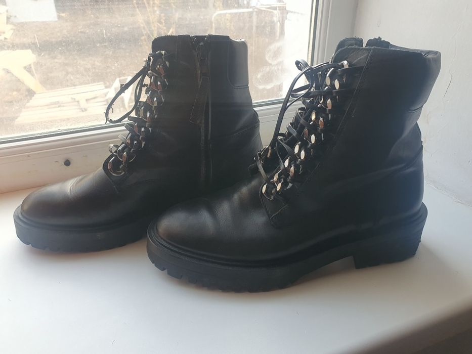 Кожаные боты импорт