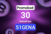 1FIT abanimet proʻma koʻd 30kun boʻnisi bilan 51GENA