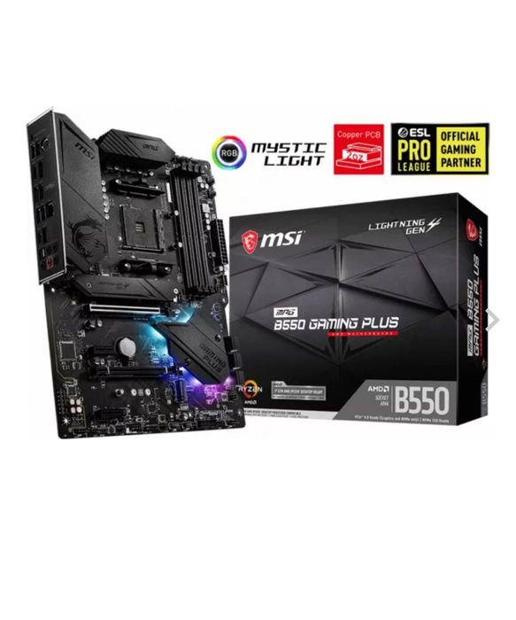 Placa de baza MSI MPG B550 GAMING PLUS Socket AM4 / Am SET complet!