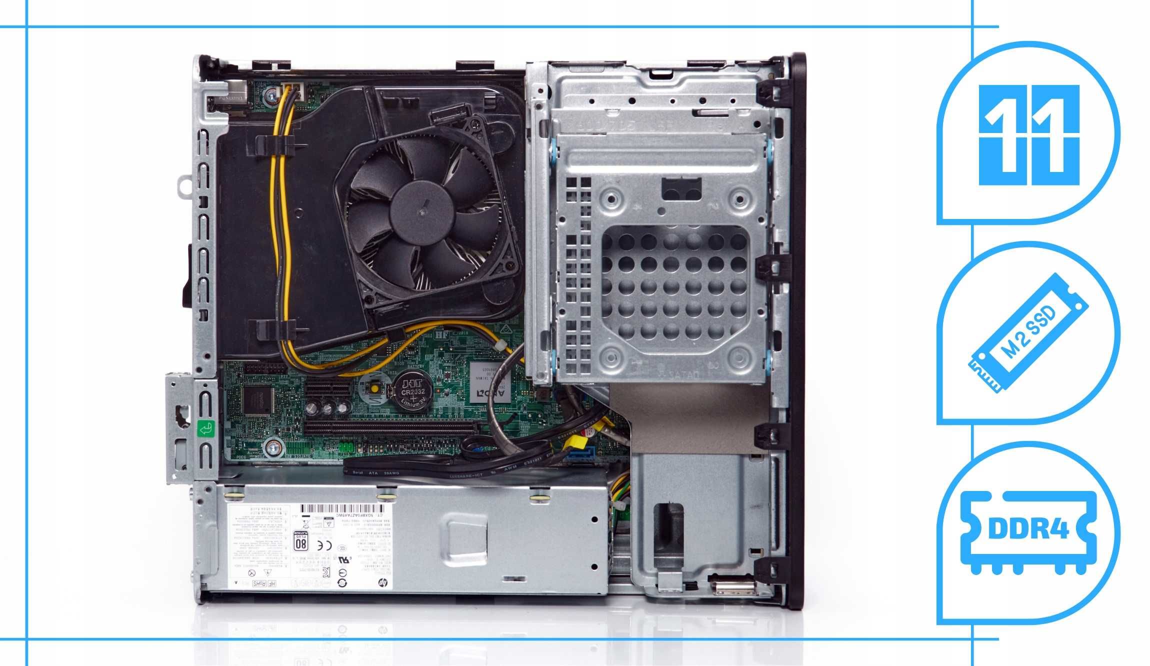 HP EliteDesk 705 G4 SFF AMD Ryzen 5 PRO 2400G озу8гб 256 ssd