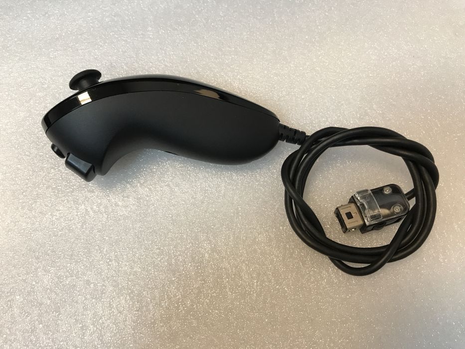 Remote accessory tip Nunchuk-Wii, culoare Neagra, original-Nintendo.