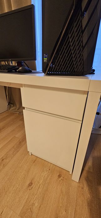 Birou Ikea Malm, alb