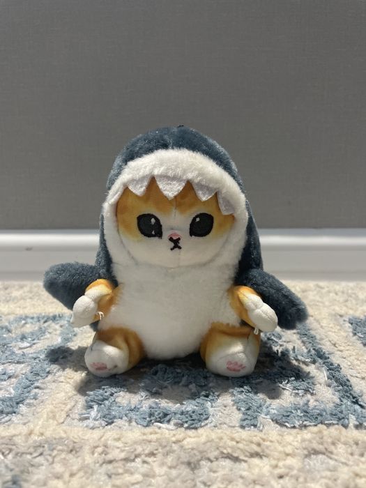 Кот-Акула плющевый 14см размер