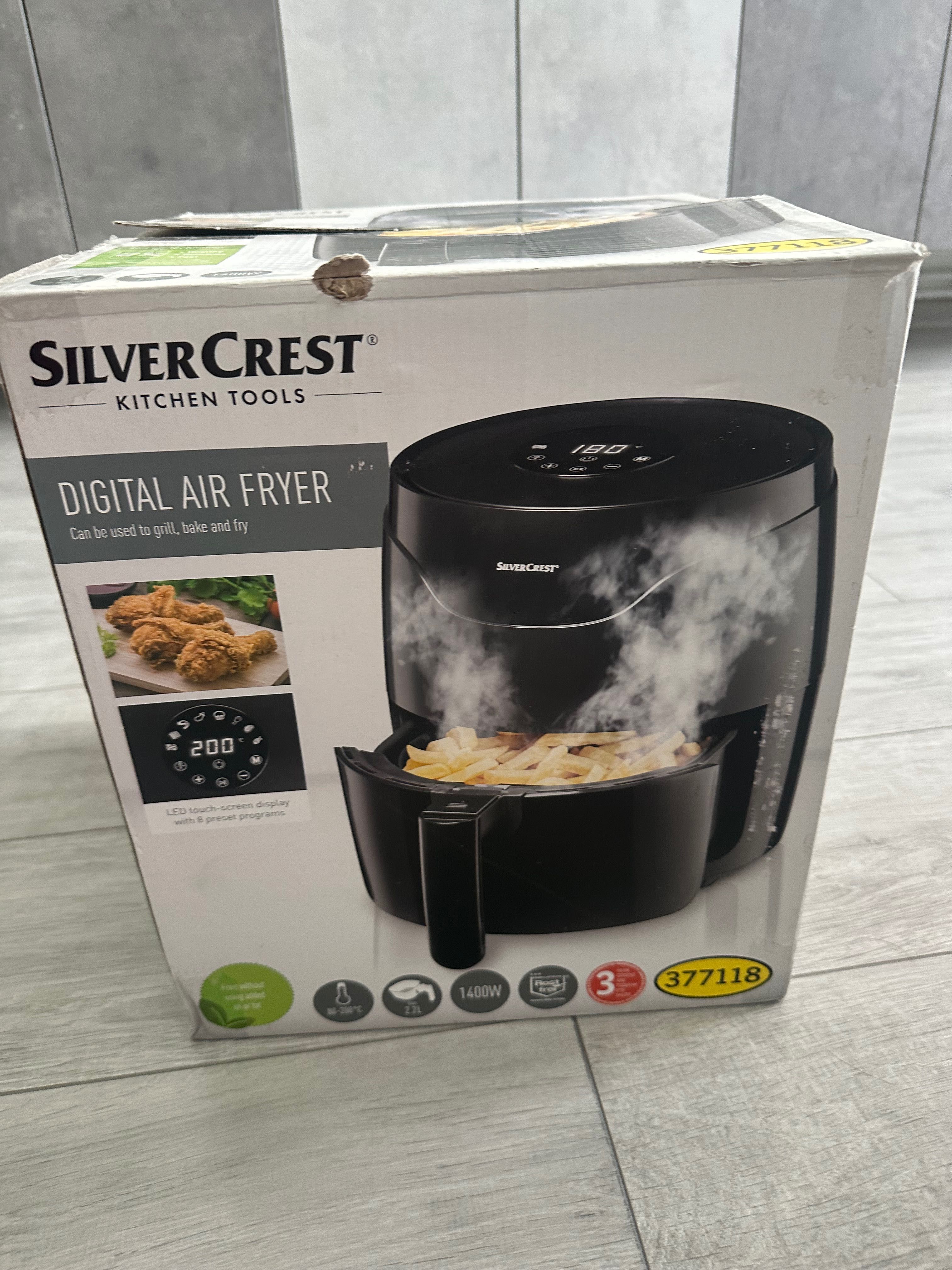 Фритюрник с горещ въздух дигитален Silver crest 1400w, 2.2L