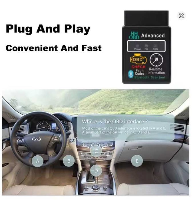 Scaner OBD2 citire/diagnosticare a mașinii