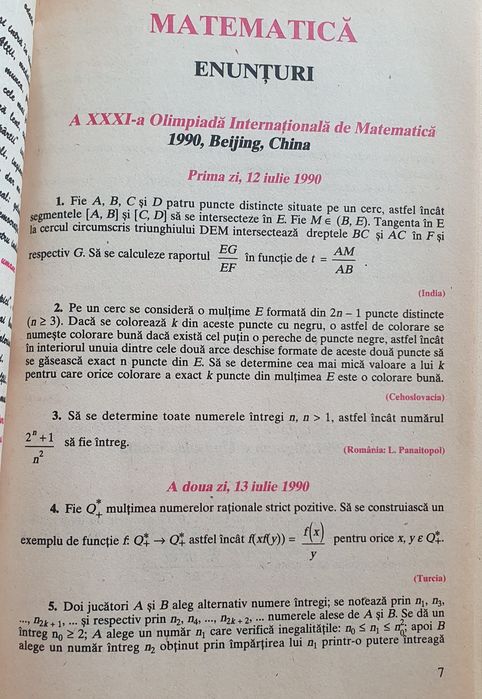 Set carti matematica fizica chimie informatica