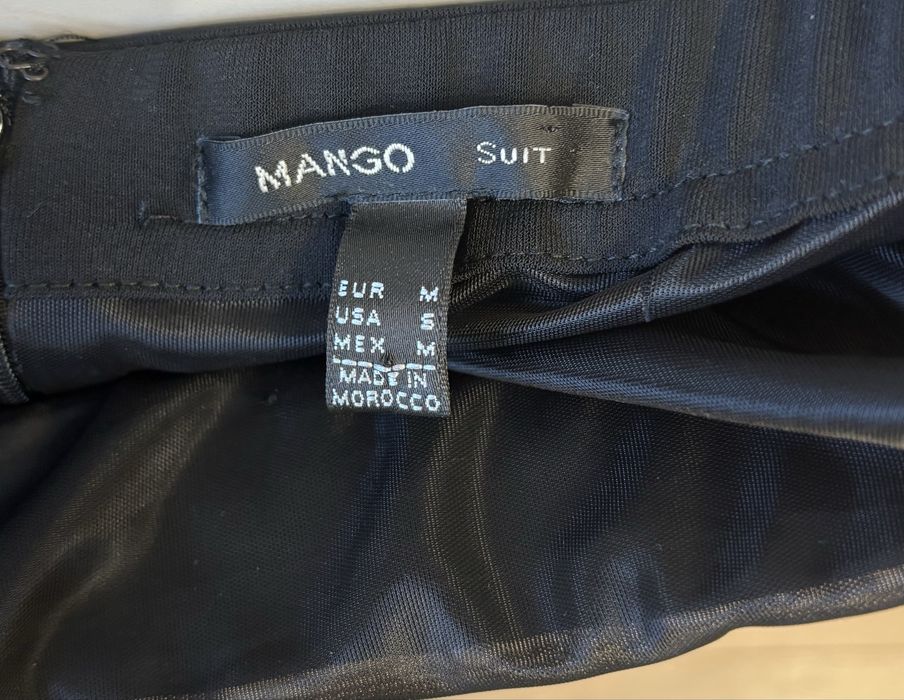 Черна официална рокля Mango