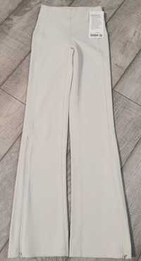 Pantaloni dama Lululemon Brushed Softstreme Rib Zip Flare 32.5” Bone 0