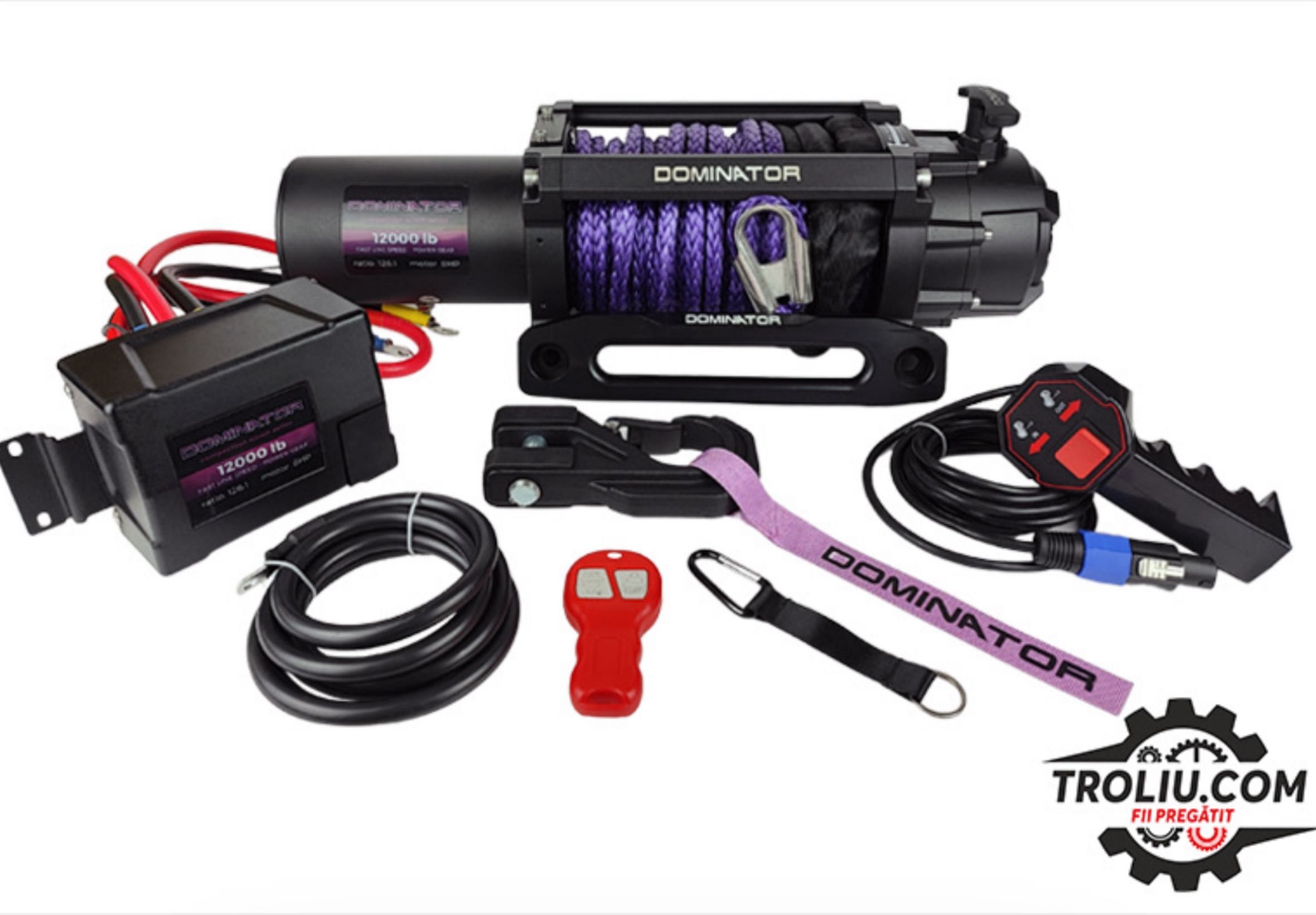 Troliu DOMINATOR 12000 PG sintetic Off Road Rapid cu 8CP - model 2024