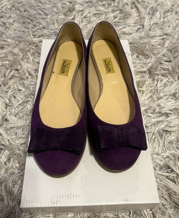 Balerini piele intoarsa-mov-37