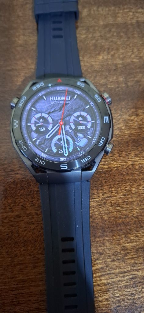 Смарт часовник HUAWEI WATCH ULTIMATE BLACK Black HNBR Strap 48.5 ММ, G