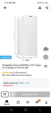 Congelator Arctic AC60250+, 215 l