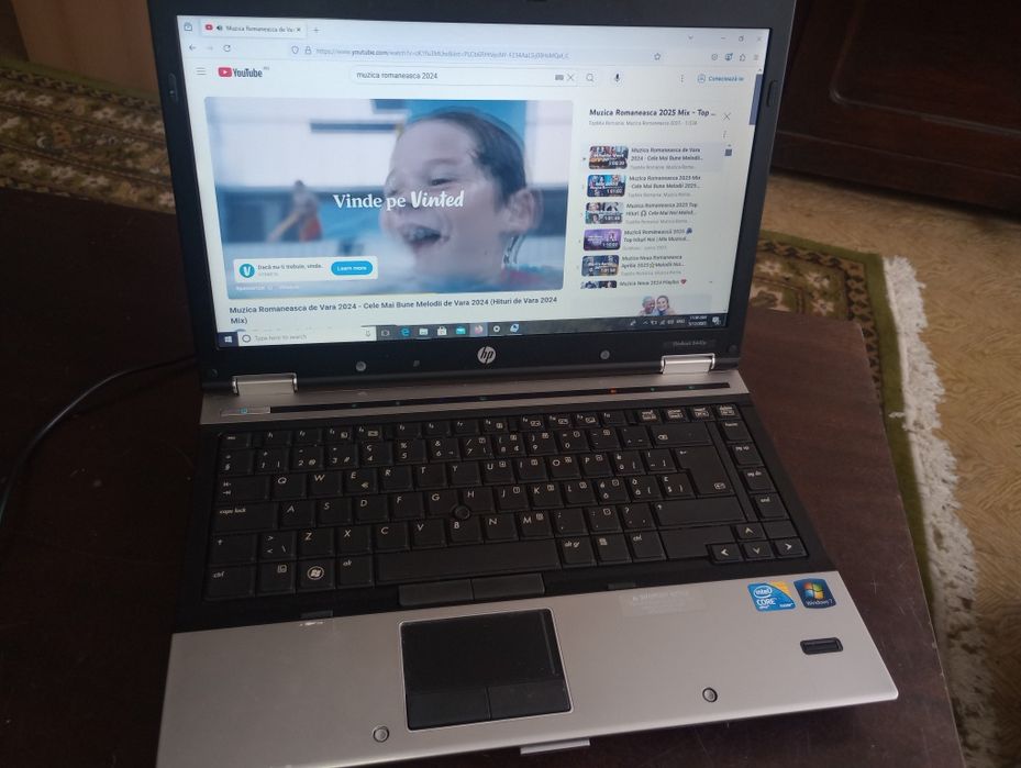 Elitebook HP cu Intel i5, amprenta și carcasă metalică