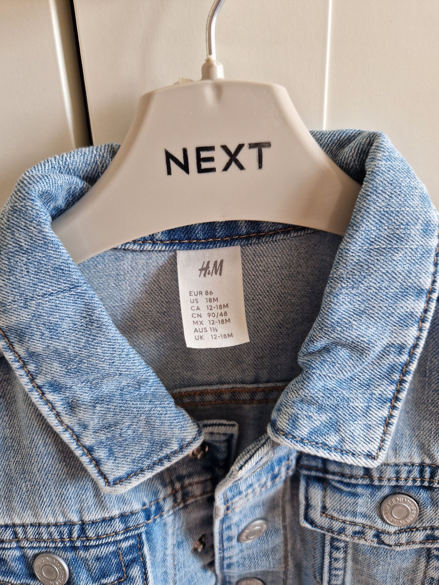 Дънково яке за момиче H&M 12-18м