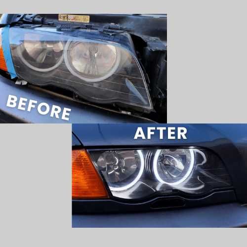 Reconditionare Faruri cu polimer.