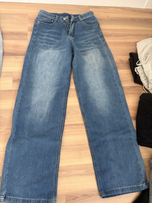 Джинсы прямые, на низкой посадке