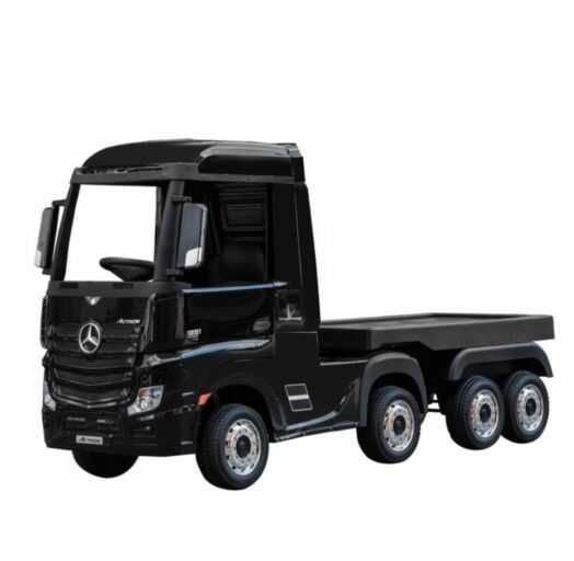 Camion electric Mercedes ACTROS 4x 45W 12V cu platforma, negru