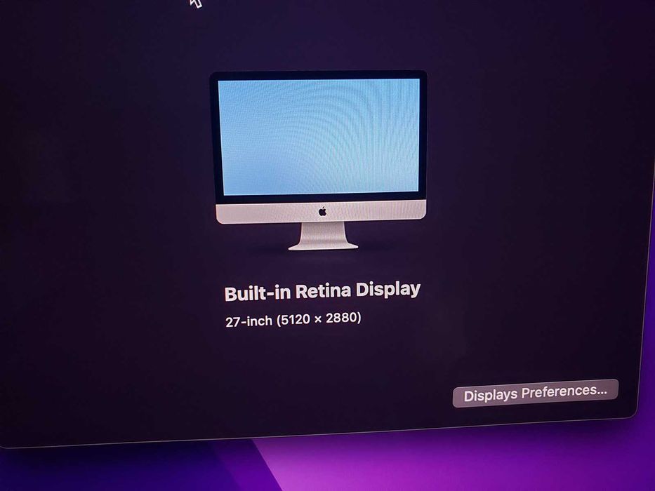 iMac 2017 5k 27inchi, i5-7500 , SSD + NVME 512GB - 16GB - GPU 4GB