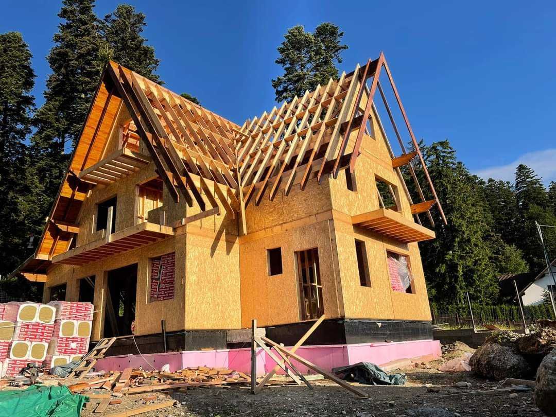 Case si cabane din lemn pe structura timber frame