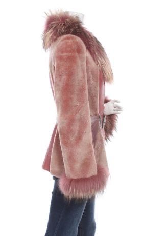 Палто естествена кожа лисица