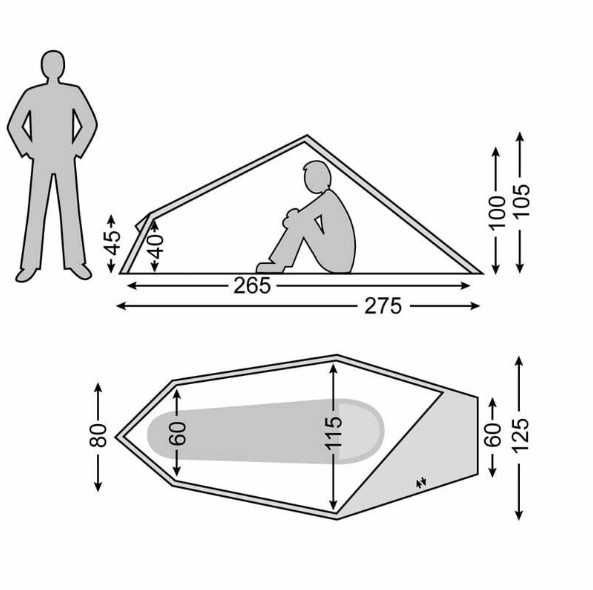 Двуслойна Палатка Nordisk Svalbard 1 SI tent, НОВА лека