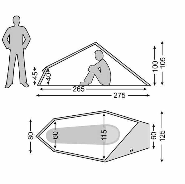 Ултралека, просторна двуслойна Палатка Nordisk Svalbard 1 SI tent