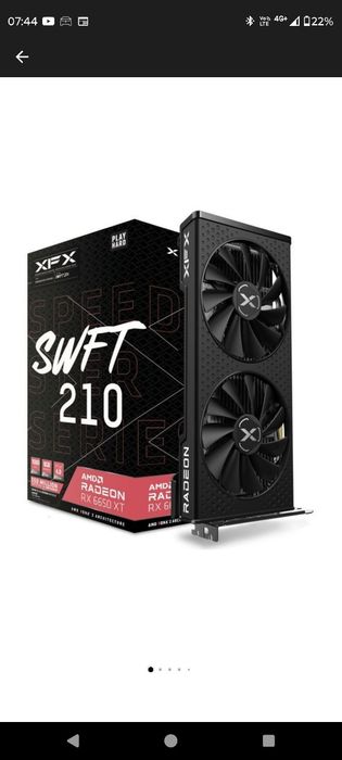 Placa video Xfx Rx6650 xt 8gb ddr6, garantie 2028