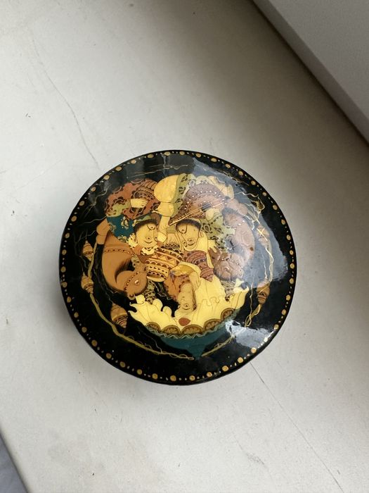 Шкатулка росписная дерево