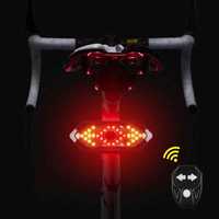 SEMNALIZARE bicicleta WIRELESS lampa lumini LED spate stanga dreapta