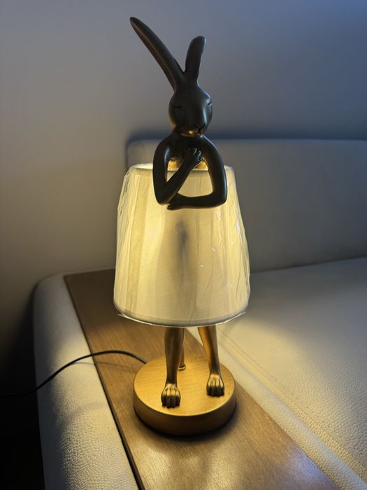 Настолна лампа Animal Rabbit Gold/White 50cm
