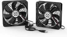 ELUTENG Ventilator USB dual 2in1 120mm 5V,3 viteze reglabile,carcasa