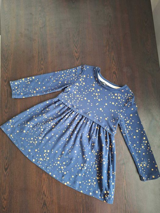 Рокля George .Тъмно-синьо на златни звездички. 3-4 г., 98-104 см.