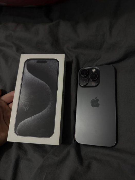 Айфон 15 про black titanium